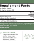 Earth Harmony Pure Magnesium Glycinate 500Mg - Chelated Magnesium Supplement, High Absorption Vegan Magnesium, Magnesium Glycinate Capsules For Sleep, Glicinato De Magnesio With Organic Mct Powder (120 Capsules)