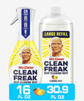 Mr. Clean All Purpose Cleaner Clean Freak Mist Cleaning Kit For Bathroom & Kitchen Cleaner Lemon Scent Includes 1 Spray Bottle (16 Oz) And 1 Large Refill (30.9 Oz)