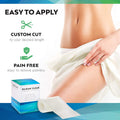 Clear Gel Silicone Scar Tape-See Through Silicon Medical Grade Stripsscar Repair Sheet Transparent Burn Breast Face Discover Acne Scars Solution Removal Must Haves-5 Foot Roll-No Messy Cream Silikan