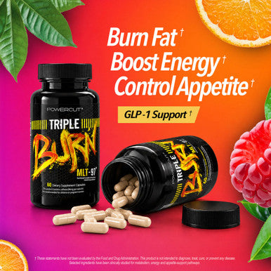 Powercut Triple Burn Weight Loss Pills For Women & Men Fat 60 Capsules