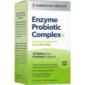 American Health Enzyme Probiotic Complex Plus 20 Billion Microorganisms - Clinically Studied Strain - Advanced Support For Gas & Bloating* - Non-Gmo - 60 Capsules 60 Total Servings