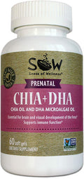 Prenatal Chia + DHA 60 Softgels By Sow