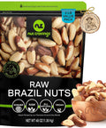 NUT CRAVINGS - Raw Brazil Nuts, Unsalted, No Shell, Whole, (16oz - 1 LB) Packed Fresh in Resealable Bag - Kosher Healthy Snack, Food Assortments