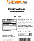 BulkSupplements Flush Free Niacin Powder - Vitamin B3 Supplement, No Flush Niacin - - 500mg , 200 Servings (100 Grams - 3.5 oz)