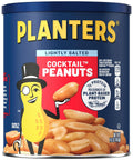 PLANTERS Salted Peanuts, Dry Roasted Peanuts, Party Snacks, Plant Based Protein, Snacks For Adults, 16oz (1 Jar)