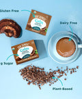 Four Sigmatic Calm Mushroom Cacao Mix | Organic Instant Cacao With Organic Reishi Mushroom Powder | Supports Calm & Relaxation | Drink It Or Bake With It | Vegan Gluten- Dairy- | 10 Count