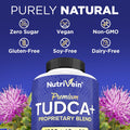 Nutrivein Tudca+ Liver Support Supplement 1000Mg - Liver Detox And Cleanse For Liver Health - 30 Day Supply (60 Capsules, Two Daily)