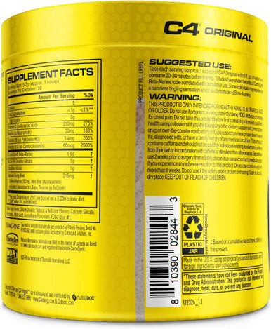 C4 Original Pre Workout Powder Fruit PunchÃƒÆ’Ã¢â‚¬Å¡ | Vitamin C for Immune Support | Sugar Free Preworkout Energy for Men & Women | 150mg Caffeine + Beta Alanine + Creatine | 30 Servings