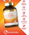 Carlyle Vitamin C 1000Mg With Bioflavonoids | 250 Caplets | With Rose Hips | Vegetarian, Non-Gmo, Gluten Free