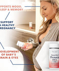 Best Nest Wellness Mama Bird Vegan Prenatal DHA Vitamin 350 mg Algae Omega 3 Supplements Supports Baby's Brain & Eyes Easy to Swallow Softgels 60 Ct