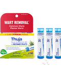 Boiron Thuja Occidentalis 30C Wart Removal Homeopathic Medicine For Painless Removal Of Warts From Plantar (Feet), Hands, And Oth