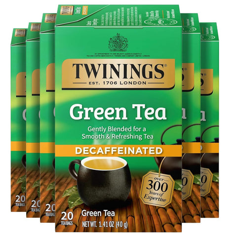 Twinings Lemon & Ginger, Caffeine-Free Herbal Tea Bags, 100 CT Box (1 Pack) | Spicy & Tangy, Ginger, Lemon Peel, Lemongrass, Blackberry Leaves, Soothe Digestion, 100 Foil Lined Individually Wrapped Bags