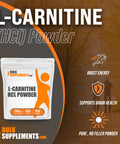 BulkSupplements L-Carnitine Powder - Amino s Supplement for Muscle Recovery & Endurance - - 500mg , 200 Servings (100 Grams - 3.5 oz)