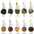 Tea Forte Presentation Box Tea Sampler Set Assorted Variety Handcrafted Pyramid Infuser Bags (Asst Tea Tasting) 20 Count (Pack of 1)