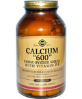 Solgar, Calcium "600", from Oyster Shell with Vitamin D3, 240 Tablets - 2pc