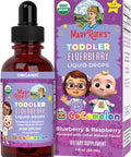 Maryruth Organics Cocomelon Toddler Elderberry Syrup USDA Organic Elderberry Sugar Kids Immune Support Supplement for Ages 1-3 Years Clean Label Project Verified Vegan Gluten 1 Fl Oz