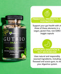 Karamd Pure I.V. + Gutbio Max - Special Bundle - Variety Flavor Hydration Packets (16 Sticks) & Powerful Supplement For Prebiotics, Postbiotics & Probiotics (120 Capsules)