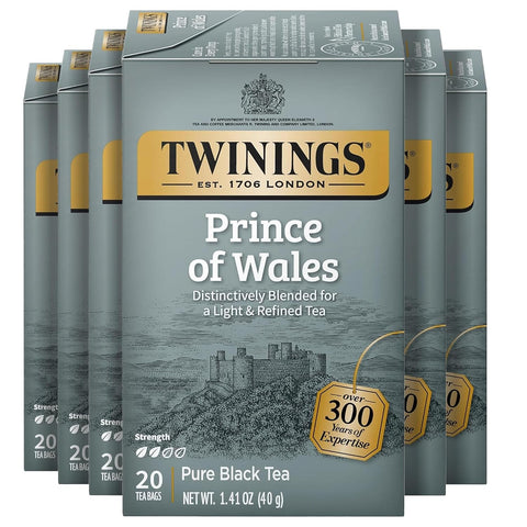 Twinings Lemon & Ginger, Caffeine-Free Herbal Tea Bags, 100 CT Box (1 Pack) | Spicy & Tangy, Ginger, Lemon Peel, Lemongrass, Blackberry Leaves, Soothe Digestion, 100 Foil Lined Individually Wrapped Bags