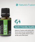 Nature s Fusions Lime 100% Pure and Essential Oils 15 mL