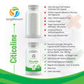 LongLifeNutri Citicoline Cdp Choline 300Mg - Brain Booster For Enhanced Focus & Clarity - 120 Veggie Capsules - Made In Usa