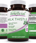 Milk Thistle Capsules- 25,000 MG Strength- 50X Concentrated Seed Extract & 80% Silymarin Standardized- 120 Vegan Pills- Supports Healthy Liver Cleanse & Detoxification, Non-GMO- 4 Month Supply