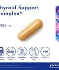 Pure Encapsulations Thyroid Support Complex - Supports Thyroid Health - Antioxidant Infusion - With Ashwagandha & Iodine - Non-Gmo & Vegetarian - 60 Capsules