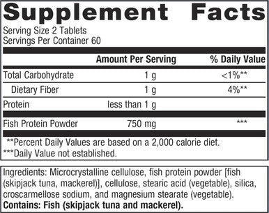 Metagenics Vasotensin - Supports Healthy Blood Pressure Levels Already in The Normal Range - Bonito Peptide Supplement - Fish Protein - Non-GMO - Gluten- - 120 Tablets