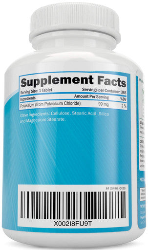 Purely Holistic Potassium Supplement 365 Tablets