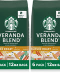 Starbucks Whole Coffee Beans, Starbucks Blonde Roast Hot or Iced Coffee, Veranda Blend, Six 12 oz BagsÃƒÂ¢Ã¢â€šÂ¬Ã¢â‚¬Â¹