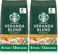 Starbucks Whole Coffee Beans, Starbucks Blonde Roast Hot or Iced Coffee, Veranda Blend, Six 12 oz BagsÃƒÂ¢Ã¢â€šÂ¬Ã¢â‚¬Â¹