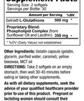 Liposomal Glutathione by Core Med Science - 500mg - 60 Softgels - Setria - Antioxidant Supplement