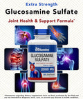 Glucosamine Sulfate Capsules 2000 Mg (180 Count) | Joint Support* Supplement For Women & Men | Produced In The Usa | Promotes Flexibility & Mobility* | By Tnvitamins