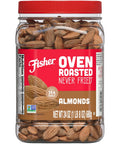 Fisher Oven Roasted Never Fried Mixed Nuts with Peanuts, 24 Ounces | Pack Of 1, Peanuts, Almonds, Cashews, Pistachios, Pecans, Trail Mix, Healthy Snacks For Adults, Made With Sea Salt