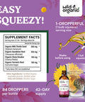 Wild & Organic Liver Cleanse Tincture - Liver Detox Formula with Milk Thistle Dandelion Root Chanca Piedra Stone Breaker Extract - Herbal Supplement - Vegan Sugar & Alcohol-Free Liquid Drops - 2 oz