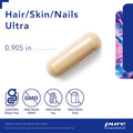 Pure Encapsulations Hair/Skin/Nails Ultra - Supplement For Collagen, Anti Aging, Keratin, Antioxidants, Skin Hydration, Hair, And Nails - With Biotin, Vitamin C, And More - 60 Capsules