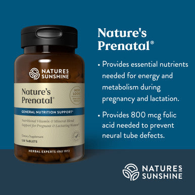 Nature S Sunshine Prenatal 120 Tablets Prenatal Vitamin
