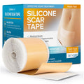 Silicone Scar Tape Reusable Sheets (120 X 1.6 ) Medical Grade Silicone Scar Sheets For Surgical Scars, Burns, Tummy Tuck, Keloid, C-Section - Cut To Size Scar Treatment
