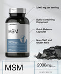 HorbÃƒÆ’Ã‚Â¤ach MSM Supplement Capsules | 2000mg | 250 Count