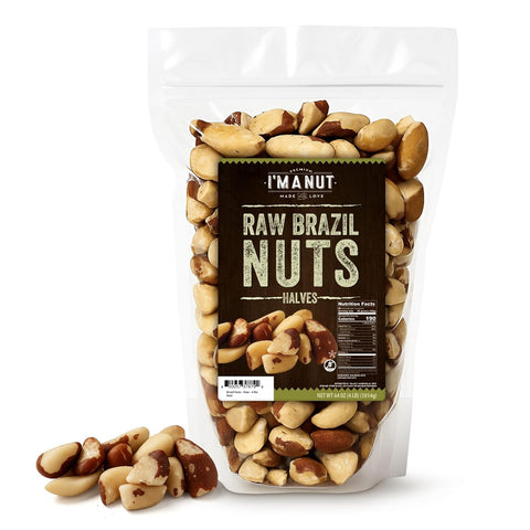 Premium Wild Harvested Raw Brazil Nuts, 1 lb (16oz) ÃƒÂ¢Ã¢â€šÂ¬Ã¢â‚¬Å“ High Selenium, Batch Tested Peanut & Gluten Free, Non-GMO, Kosher, Resealable Bag