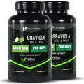Healthfare Graviola Capsules 5000Mg Leaf & Fruit Extract | 200 Capsules | High Potency | Soursop Capsules | Made In The Usa (200 Count (Pack Of 2)
