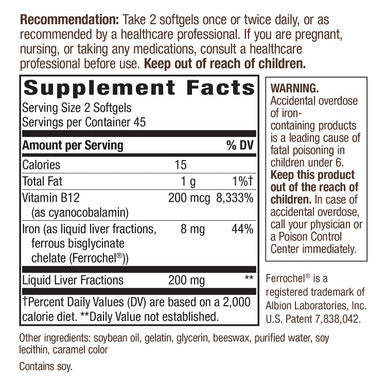 Nature'S Way Energizing Iron Dual Iron Formula 90 Count