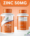 Aitnaturals Zinc Chelated (50mg) - 250 Tablets | Supports Immune System Antioxidant Health Restful Sleep Reduces Oxidative Stress Enhances Cognitive Function | Zinc for Overall Well-being