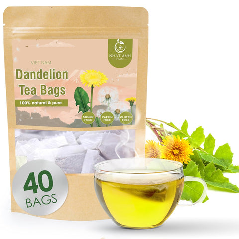 NHAT ANH FARM - Premium Stevia Tea Bags, 100 Stevia Tea Bags, 100% Natural Dried Leaves, Naturally Sweet Herbal Tea, Sugar-Free, Caffeine-Free, No Additives.