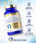 Carlyle Glucosamine Chondroitin Msm Turmeric | 4050 Mg | 200 Count | Advanced Triple Strength Supplement | Non-Gmo & Gluten Free