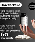 Atlantic Naturals Sea Moss Capsules with Moringa Ashwagandha Black Seed Oil Ginger and Ginseng Atlantic Sea Moss Supplements for Men and Women for Daily Energy and Wellness Blend 120 Count