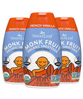 SweetLeaf Liquid Monk Fruit Variety Pack - Monk Fruit Sweetener Drops, Organic Monk Fruit Extract, Zero Calorie Sweetener, Sugar Free - French Vanilla, English Toffee, Caramel Macchiato (Pack of 3)