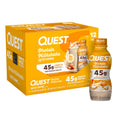 Quest Nutrition Chocolate Protein Shake, 45g Protein, 2g Sugar, 4g Net Carbs, Ready to Drink, Gluten Free, 12 Count | 45g Complete Protein, Ready to Drink, 4g Net Carbs, Gluten Free, Ultrafiltered Nonfat Milk, High Protein, 14 Fl Oz Bottles