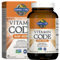 Garden Of Life Vitamin Code Raw Iron Supplement - 30 Vegan Capsules 22Mg Once Daily Iron Vitamins C B12 Folate Fruit Veggies & Probiotics Iron Supplements For Women Energy & Anemia Support