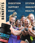 Licorice Root Capsules 4 Months 6800Mg For Skin, Digestion & Immune Health Support - 10In1 Mixed Turmeric Curcumin, Ginger Root