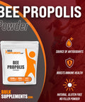 BulkSupplements Bee Propolis Powder - Dietary Supplement for Antioxidant Support - , - 1200mg , 417 Servings (500 Grams - 1.1 lbs)